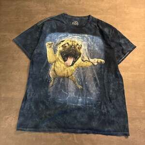 ODM Pug Nirvana Nevermind Parody Underwater Tie Dye T-Shirt